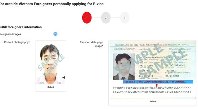Visado Vietnam para españoles - Formulario - e-visa
